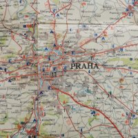 Авто карта на Прага-1971г., снимка 4 - Други - 35857699
