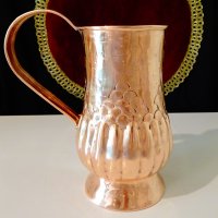Древна медна халба 1 литър. , снимка 4 - Антикварни и старинни предмети - 41613671