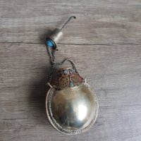 Старо метално шишенце за парфюм, снимка 4 - Антикварни и старинни предмети - 38925546