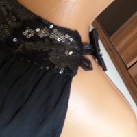 Черна рокля р-р Л, снимка 4 - Рокли - 32762615