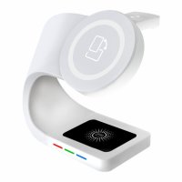 Безжично зарядно Y36 - 3 в 1 за Apple AirPods, за Apple AirPods Pro, за смарт часовници, снимка 1 - Безжични зарядни - 41463775