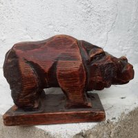 Дървен хипопотам  15 х 9 см, снимка 2 - Статуетки - 34282931