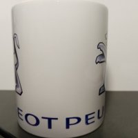 Порцеланова чаша с логото на Пежо/Peugeot, снимка 2 - Чаши - 40822996