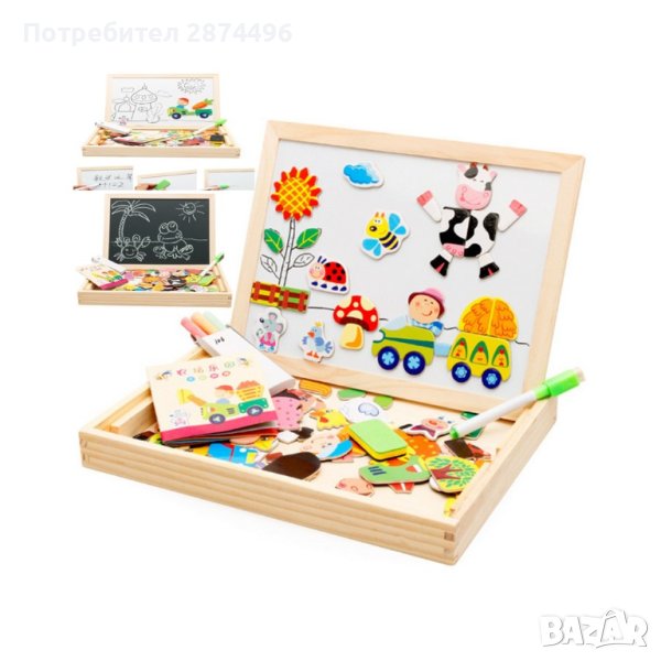 Магнитна дървена дъска 3971, снимка 1