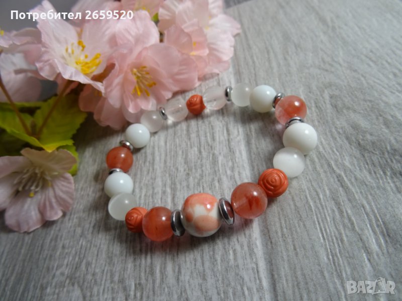 Дамска гривна от естествени камъни, снимка 1