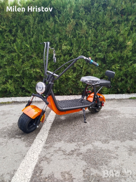 ДЕТСКИ ЕЛЕКТРИЧЕСКИ СКУТЕР HARLEY С ДВОЙНА СЕДАЛКА 1200W, снимка 1