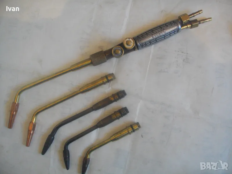 ПРОФЕСИОНАЛНА ОКСИЖЕННА АЦЕТИЛЕНОВА ГОРЕЛКА YLDIZ с 5 рамена и дюзи ОТЛИЧНА, снимка 1