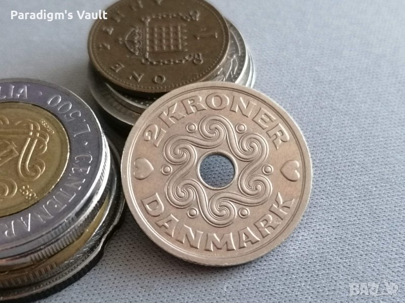 Монета - Дания - 2 крони | 1992г., снимка 1