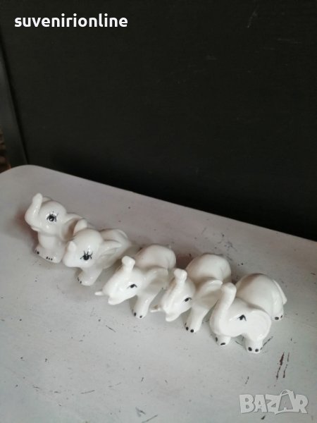 комплект порцеланови слончета, снимка 1