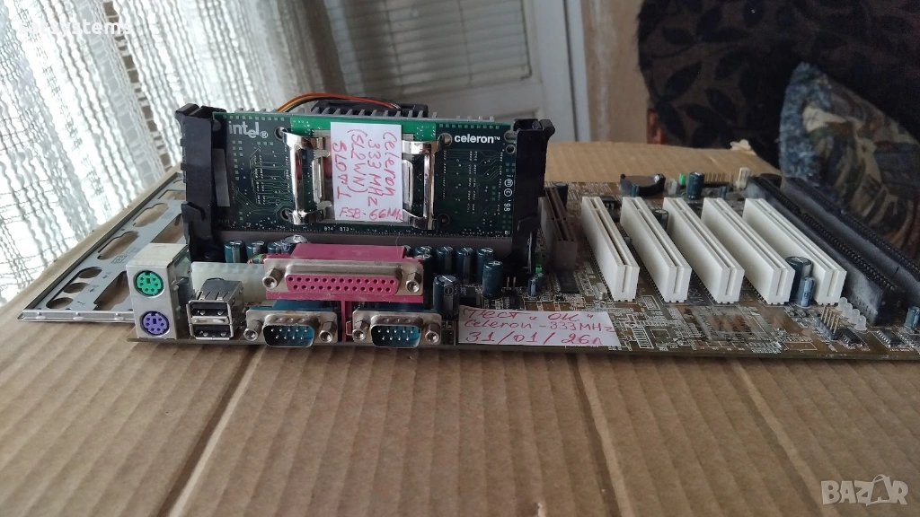 Дънна платка MSI MS-6199VA Slot 1 CPU+RAM, снимка 1