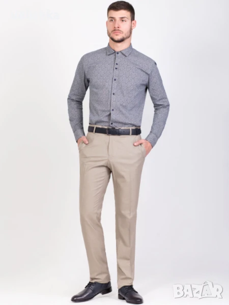 Юношески елегантен панталон с ръб, снимка 1