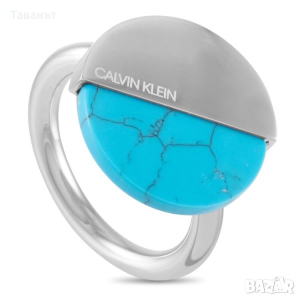 Пръстен с тюркоаз Calvin Klein /нов/, снимка 1