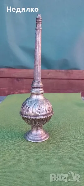 Стар съд за розово масло,вода,конкум, снимка 1