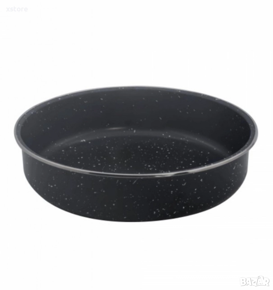 Тава в различни размери, Черна/въгл. стомана с  мрам. покр., снимка 1