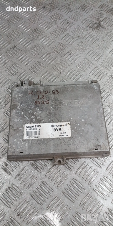 Компютър Renault Clio 1.2i 1993г. S111730119 7700801423 , снимка 1