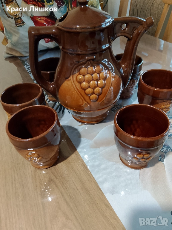 Глинени сервизи за вино, снимка 1