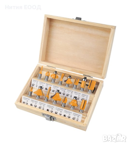 Комплект фрезери Tolsen ф8мм - 15бр., снимка 1