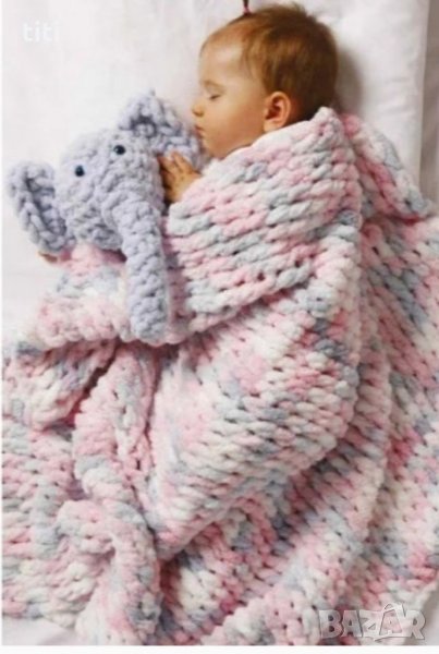 Топло хипоалергенно бебешко одеяло пелена , снимка 1