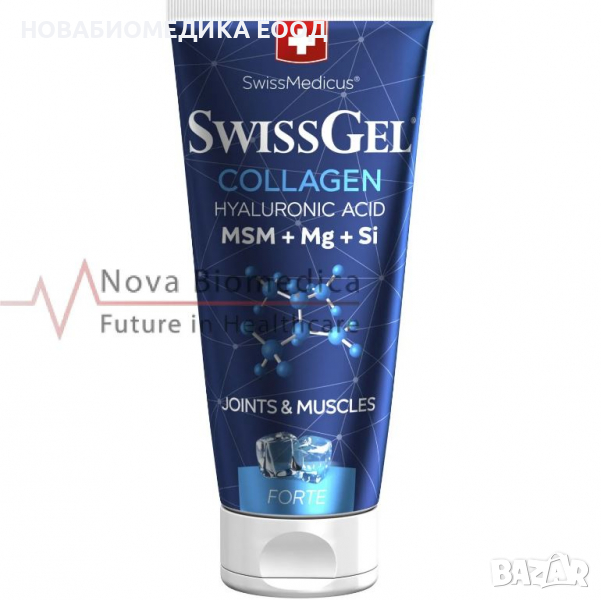 Swiss Gel collagen Forte - Cooling - охлаждащ крем с колаген - 200мл., снимка 1