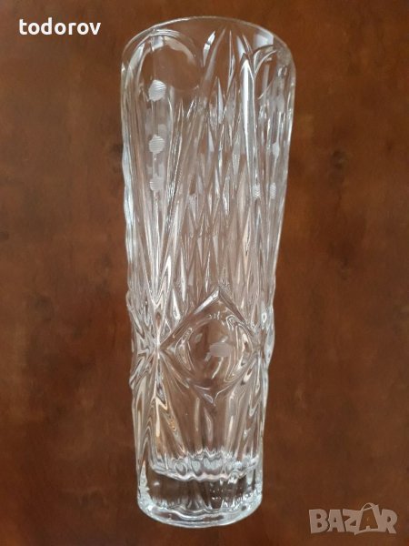 Кристална ваза 28см., снимка 1