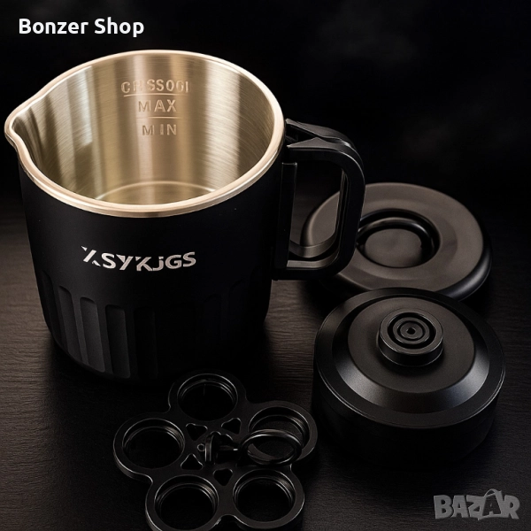 Преносим електрически чайник от неръждаема стомана, снимка 1