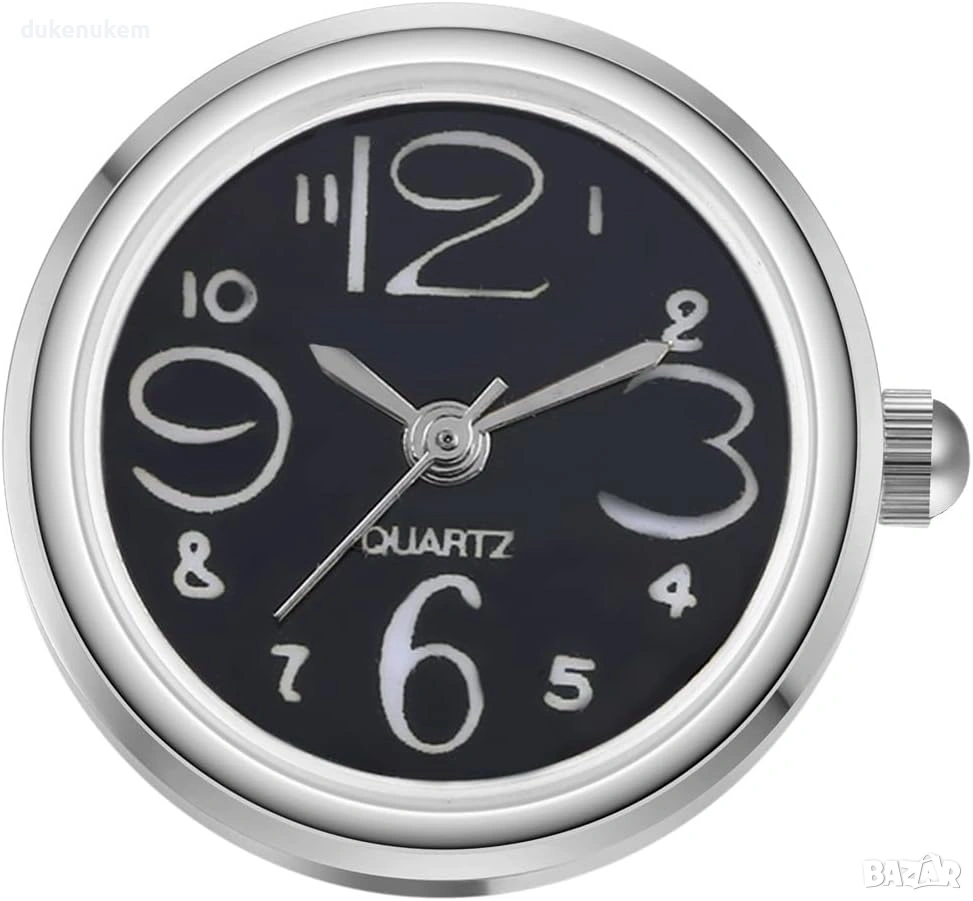 Дамски пръстен-часовник с кварцов механизъм – ултратънък, кръгъл, регулируем, снимка 1