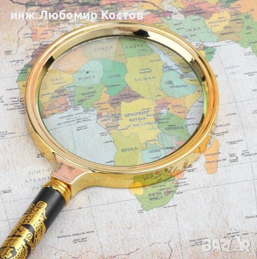 Ръчна Лупа 10кратно увеличение Ф 90 мм и ф 100 мм, снимка 1