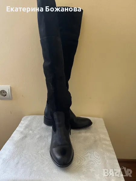 Ботуши от естествена кожа и набук, снимка 1