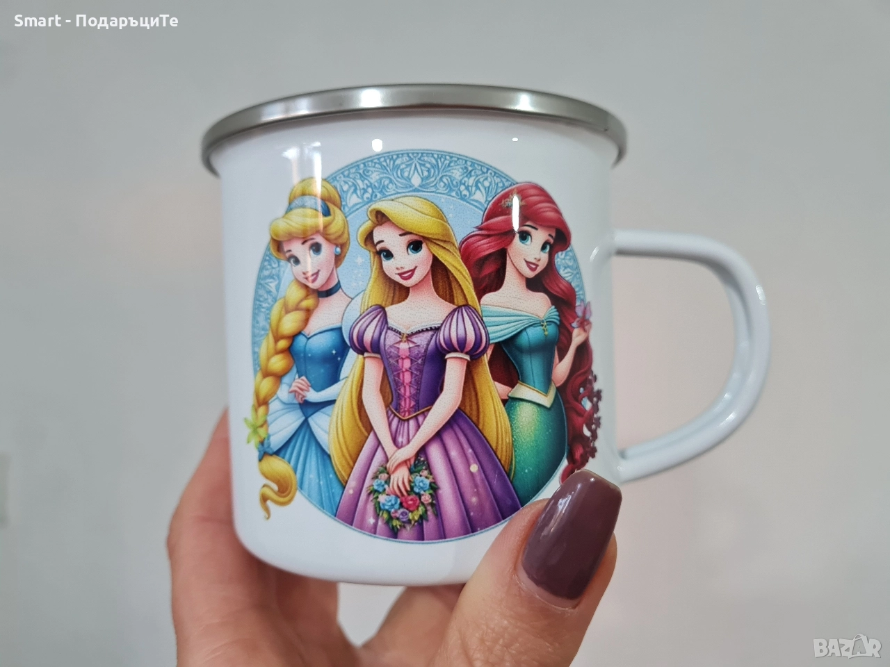 Емайлирано канче с име по желание , снимка 1