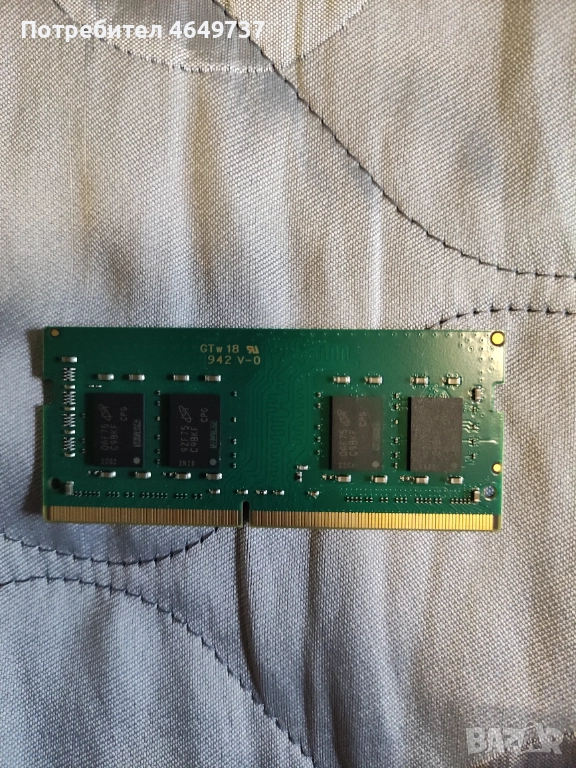 Crucial CT4G4SFS8266.C8FF – 4GB DDR4 2666 MHz (SODIMM за лаптоп), снимка 1