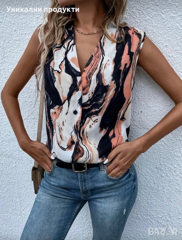 Дамска риза без ръкав, снимка 1