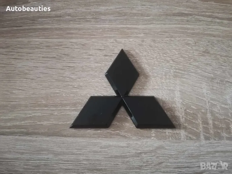 черно лого Mitsubishi 15 см, снимка 1