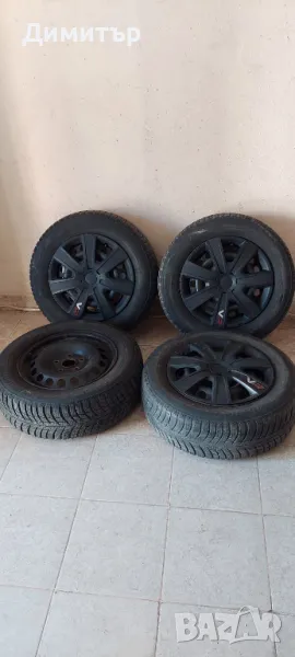 4 броя железни джанти 15ки, снимка 1