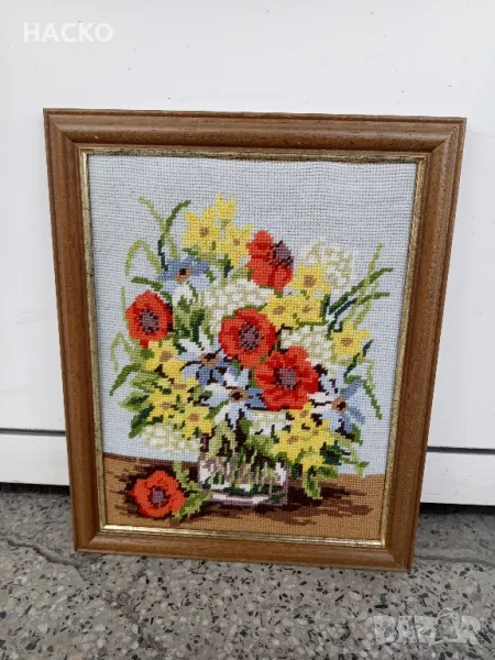 ЛЯТНА ЦЕНА  Гоблен Цветя Внос от Холандия, снимка 1