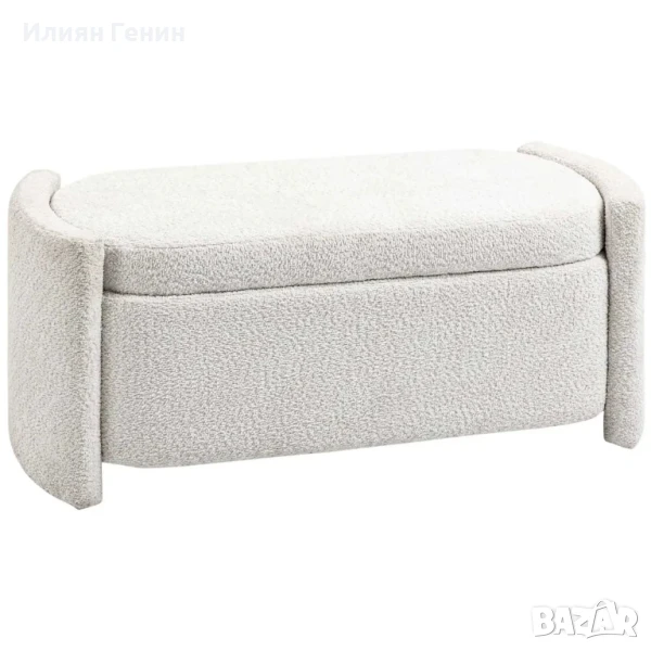 HOMCOM Тапицирана пейка за съхранение, 105 см x 44 см x 45,5 см, снимка 1