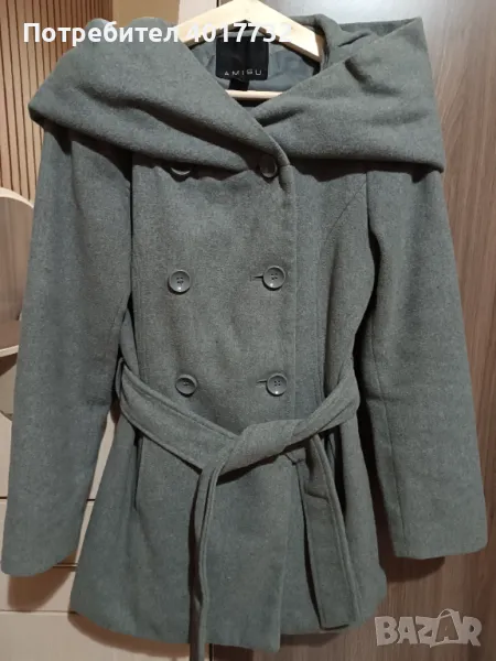 Палто с качулка, xs размер, снимка 1