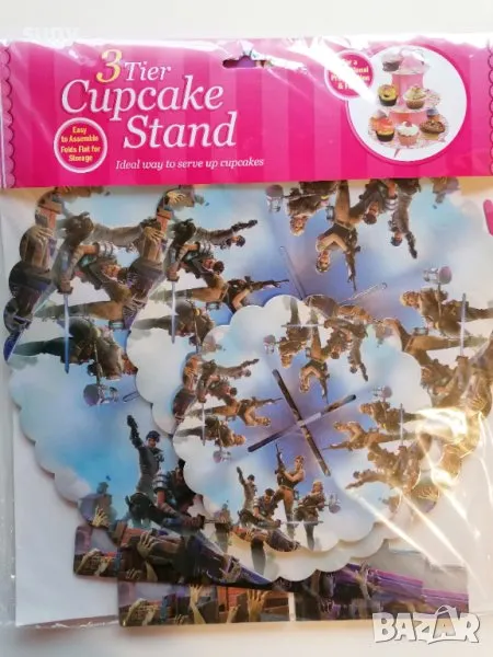 Стойка за мъфини на 3 етажа Фортнайт, снимка 1