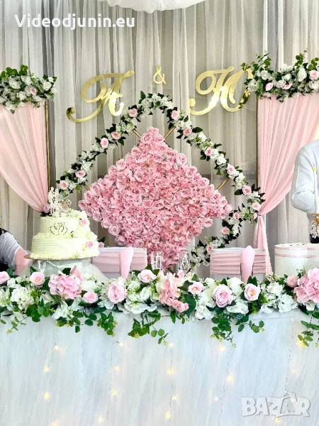 Гравирани букви- инициали за сватба или друг повод, снимка 1