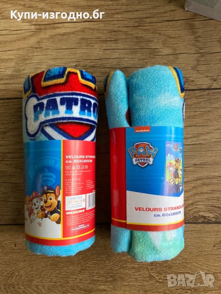 Детски кърпи за плаж или басейн Paw Patrol , 100% памук, снимка 1