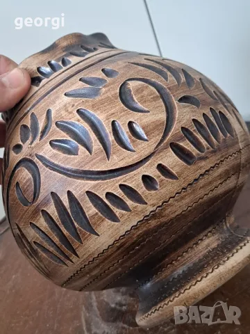 немска керамична ваза ръчна изработка    18/3, снимка 4 - Декорация за дома - 49005551