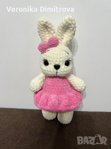 Плетени зайчета, снимка 3 - Плюшени играчки - 52065119