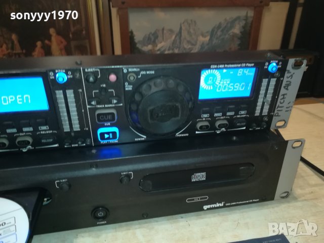 GEMINI DJ CD X2-ВНОС GERMANY 0109230843LNV, снимка 2 - Ресийвъри, усилватели, смесителни пултове - 42040544