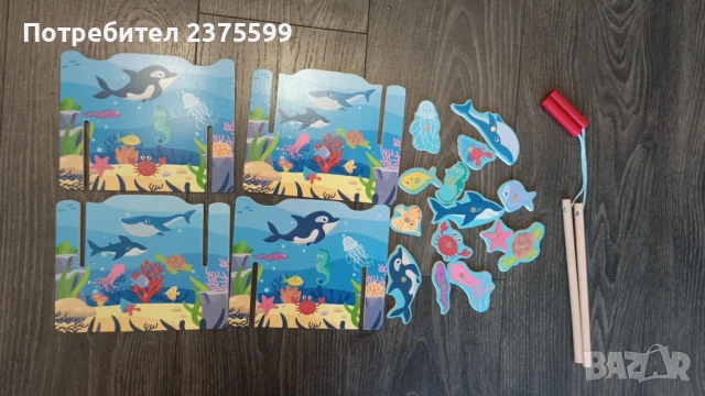 Магнитен риболов с 2 въдици Lupilu, снимка 2 - Образователни игри - 53075528