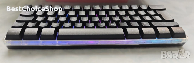 Комплект безжична геймърска клавиатура и мишка RedThunder K62, 60%, презареждаща се, многоцветна, снимка 6 - Клавиатури и мишки - 53517824