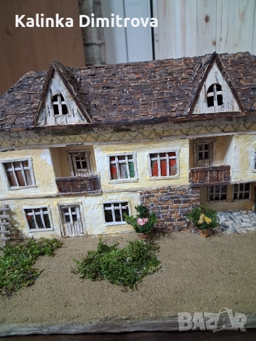 Макет на старинна къща-ръчна изработка.