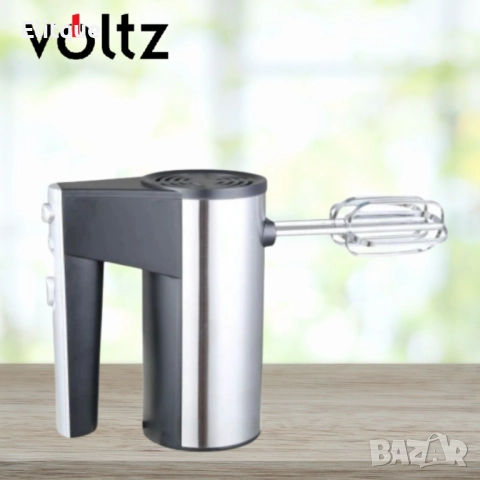 Ръчен миксер Voltz черен с инокс 300W, 5 скорости, 2 ГОДИНИ ГАРАНЦИЯ, снимка 4 - Миксери - 52895156