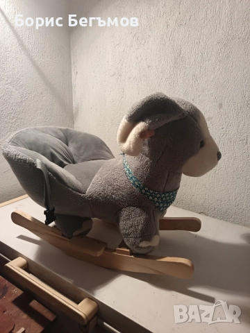 Люлка със седалка KikkaBoo - Сиво кученце, снимка 5 - Плюшени играчки - 52043862