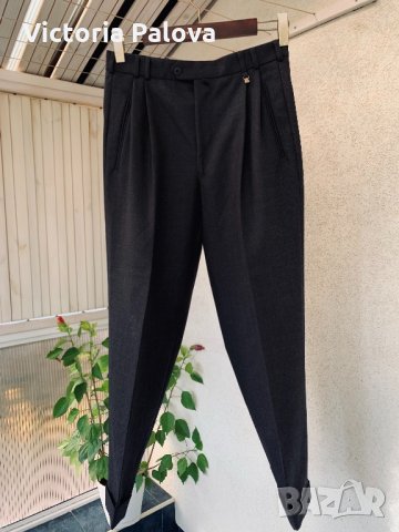 Модерен стилен вълнен панталон,мъжка кройка, снимка 7 - Панталони - 34594112