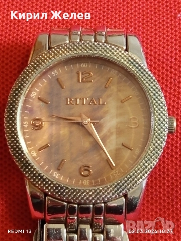 Фешън модел дамски часовник RITAL QUARTZ много красив стилен дизайн 41602