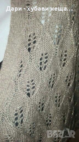 Мека жилетка в бежово и златисто, с мохер🍀❤S,M, M/L❤🍀арт.4020, снимка 3 - Жилетки - 36368888